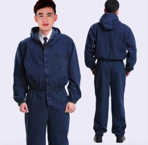 China Cotton Flame Retardant Insulated Coveralls , Acidproof Fire Protective Clothing on sale