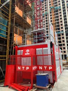 China 300m Material Lift For Construction Hoist 4000kg Twin Cage Passenger Hoist on sale