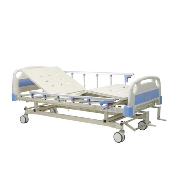 Manual 2 Cranks Medical Hospital Bed With Dining Table