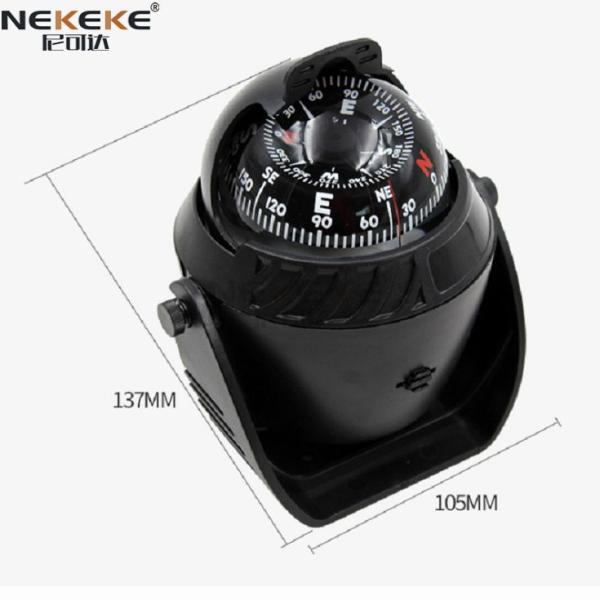 ABS Marine Compass For Boats , Digital Dashboard Compass With Magnetic Declination