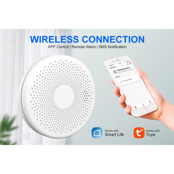 Portable WiFi Smoke Detector Alarm Combine Co Detector Carbon Monoxide Alarm With Low Power Remind