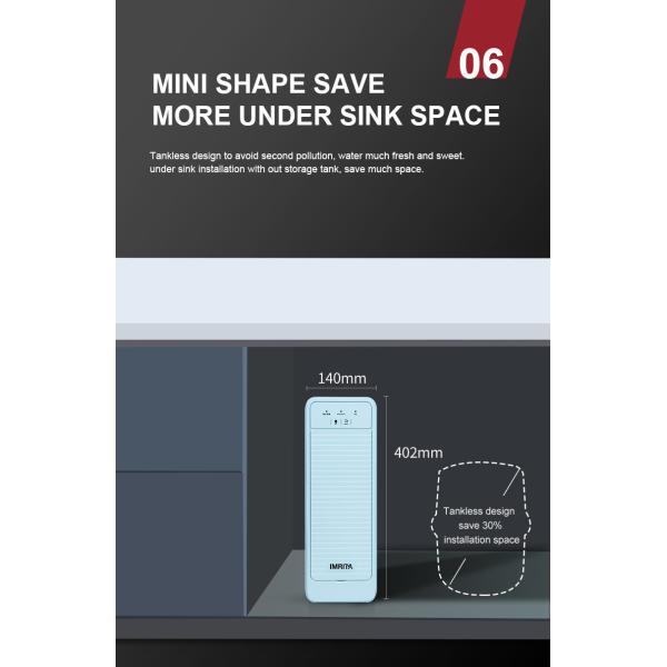 EMC Soundless Clean Water RO Purifier , PPC Reverse Osmosis Portable Water Purifier