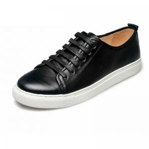 Quality high quality women and men black genuine cowhide shoes sneakers shoes trainers BS-B1 wholesale