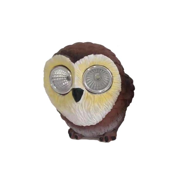 Cute Animal Resin Decorative Solar Light Crafts Model Solar Luminous Lamp Garden Ornament