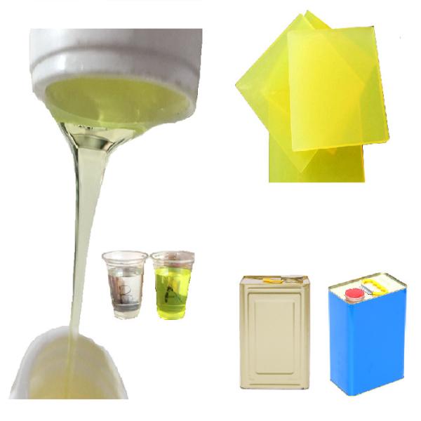 60 Shore A Light Yellow Liquid Polyurethane Rubber For Concrete Stamp Molds