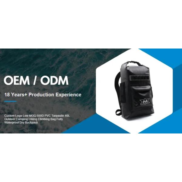 500D PVC Tarpaulin 40L Hiking Climbing Outdoor Camping Bag Fully Waterproof