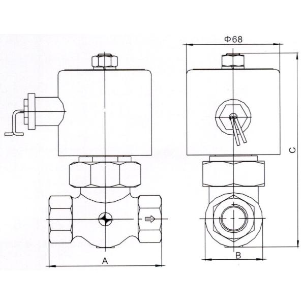 2L-15 1/2 Inch Steam Control Brass Electric Solenoid Valve 24V 220V