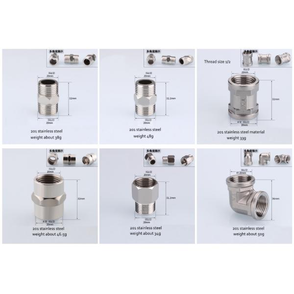 Size 10mm Stainless Steel Pipe Fittings 201 Threaded T Pipe Fitting