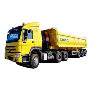 Quality CIMC 3 Axle 60/80 Ton Semi Tipper Trailer for Sale Near Me with Lower Price Manufacturer wholesale