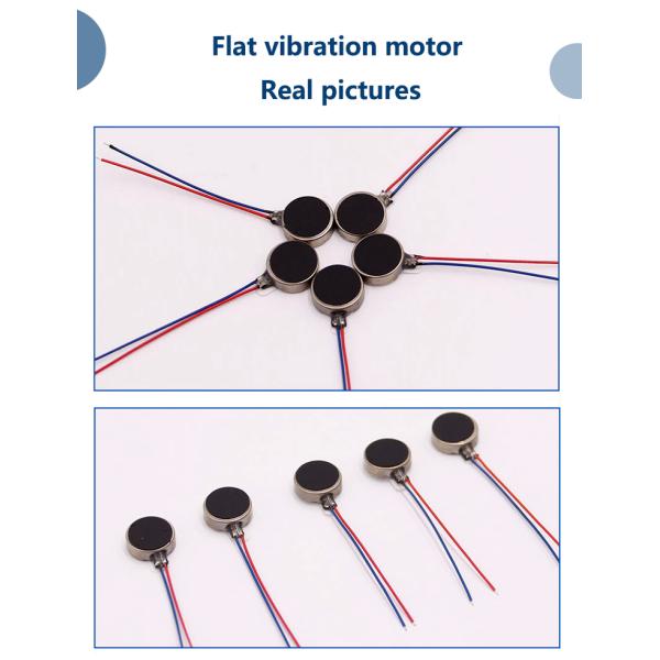 Coin Style Mini Flat Vibrating Motor 3V For Automatic Door Locks