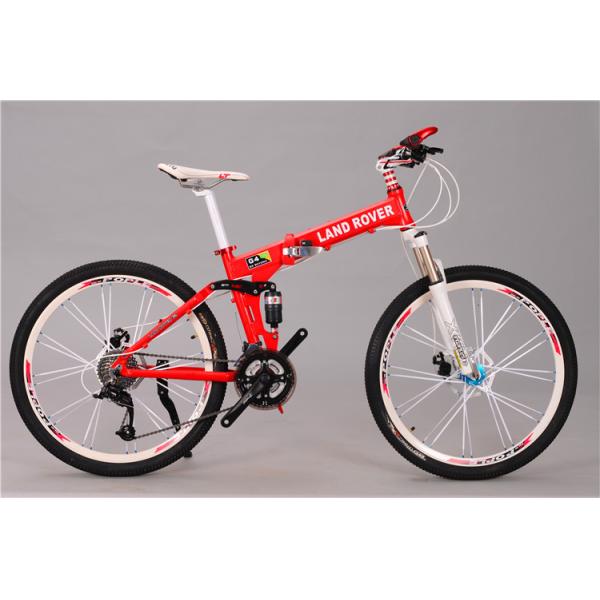 High quality OEM logo Shimano hidraulic disc brake 24 speed aluminium alloy folding travel mountain bicycle