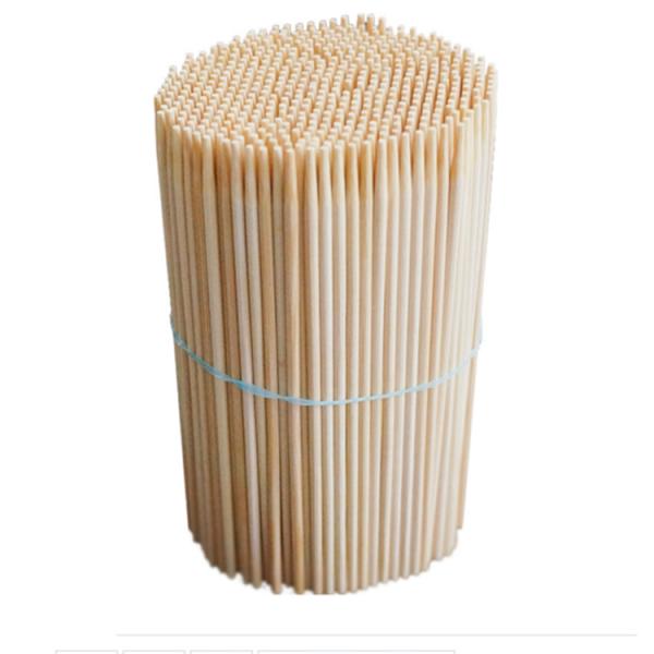 Biodegradable 40cm Bamboo Barbecue Skewers Round Kebab Bbq