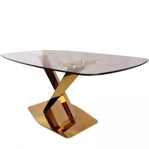 Quality Stainless Steel Frame Modern Marble Dining Room Table Luxury Dinning Table Set wholesale