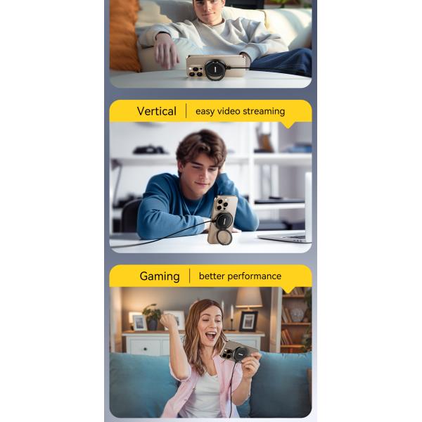 ESSAGER ES-WC18 15W Fast Wireless Charger for Best Phone Stand Charging PD Function and Fast Charging