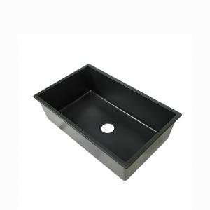Quality Black Quartz Matte Black Kitchen Sink wholesale