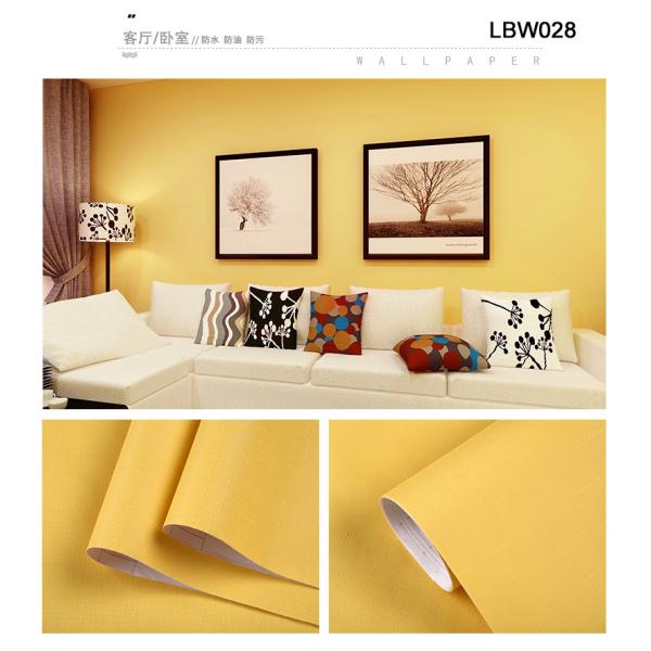 0.16-0.18mm Thickness Modern Pink PVC Vinyl Wallpaper Self-Adhesive Embossed Wall Film for Home Decor Hotel Renovation