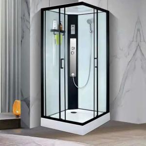 Quality Tempered Glass Steam Shower Cubicle Steam Hydro Massage With Seat wholesale