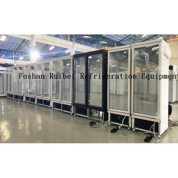 Double Door Commercial Refrigerator upright cooler /refrigeration display case
