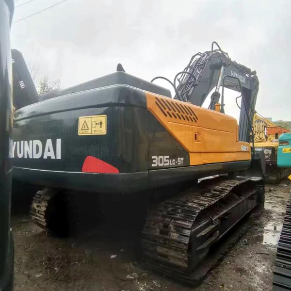 Korea Original Paint 30 Ton Digger Machine Used 305 Hyundai Excavator with Cummins Engine