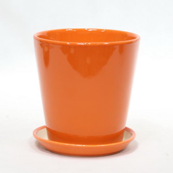 Modern Gloss Flower Ceramic Pots With Drainage Hole