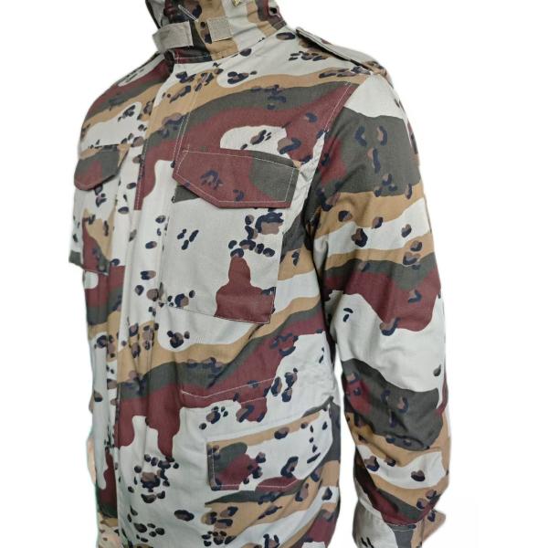 M65 Camo Insulated Jacket With Metal Button And Zipper Closure Tactical Windbreaker Jacket