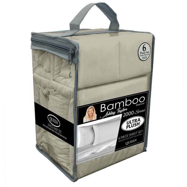 Super Soft Brushed Microfiber 1800 Thread Count Luxury Egyptian Trim Bed Sheet Set 6pcs