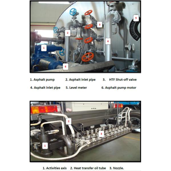 HOWO 10000L Asphalt Construction Equipment Truck Mounted Driving Mode