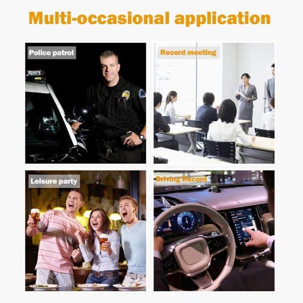 Cmos Sensor 1296P 4000mAH Police Wearing Body Cameras