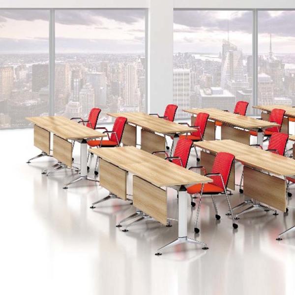 55 Inch Training Room Table Stackable Movable Training Table 25mm Thickness