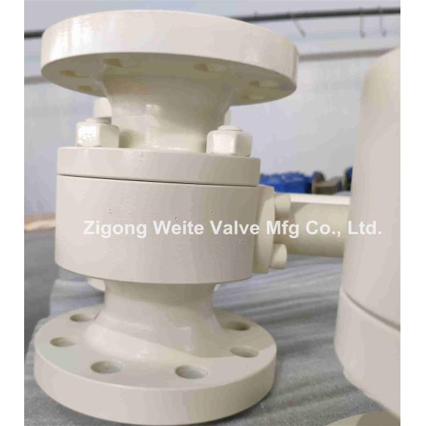 Cryogenic Split Body Ball Valve Stainless Steel Flanged Connection