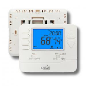 Quality 2 Heat 1 Cool Heat Pump Room Programmable Thermostat For Kitchen / Bathroom 24V wholesale