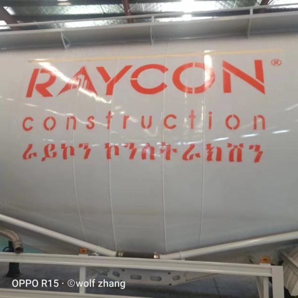 Low-density Powder Material Transportation Semi-trailer Horizontal Powder tank Semi-trailer