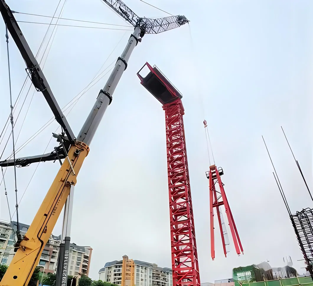 The Second Used 5610 6t China Factory Qtp Series 80 China Cheap Price Static Tower Crane Zoomlion