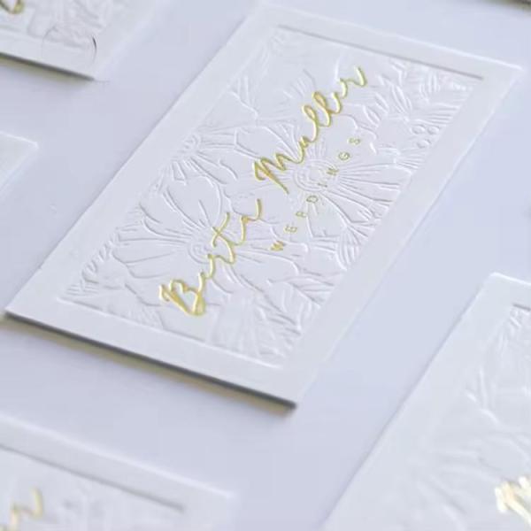 Custom Customzied Shape Business Card Printing 250gsm Thank You Cards Stickers