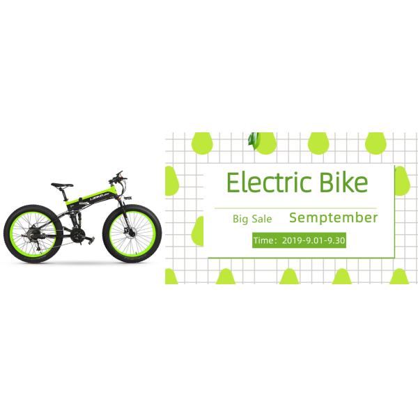 Lankeleisi Foldable Electric Bike , 26 Inch Electric Mountain Bike 400W Motor