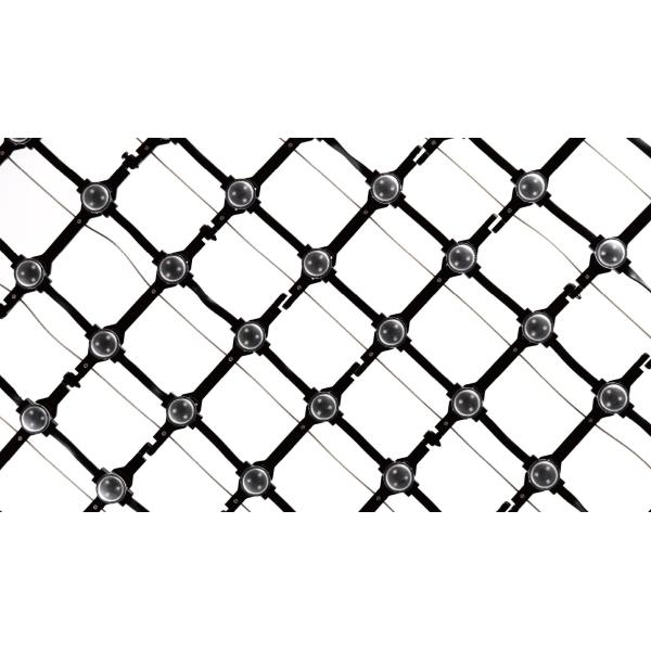 IP67 LED Mesh Screen DC12V RGB LED Pixel Display For Building Decoration