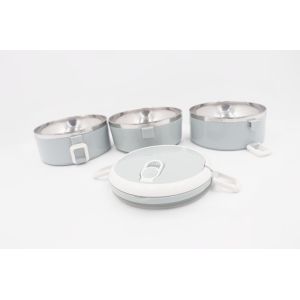 China Collapsible Children 1.4L Stainless Steel Lunch Box on sale