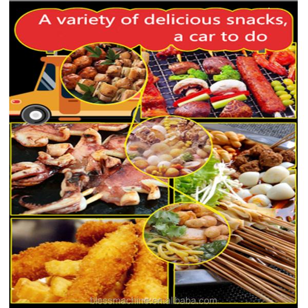 2022 6M Unique Design Catering Mobile Food Truck for Cold Drink and 55km Range Electric