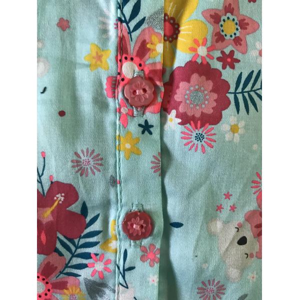 Sleeveless Babys Printed Dress 100% Cotton 12M 18M 24M Size