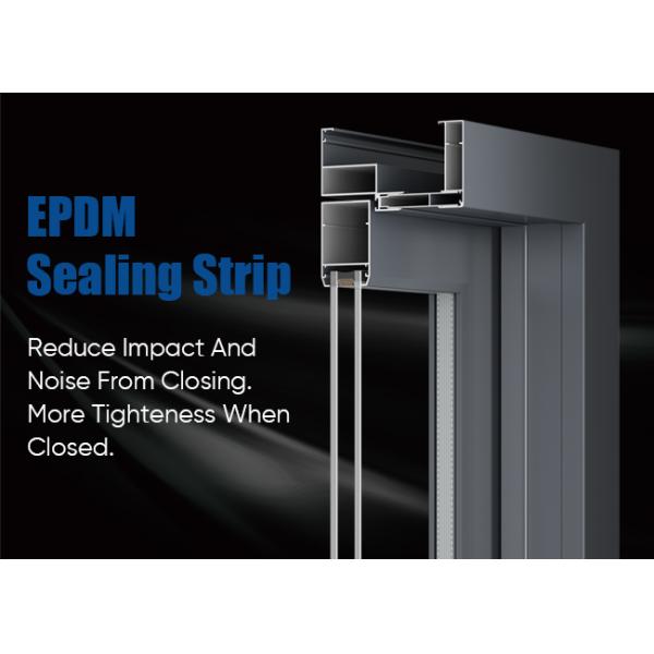 Entry Heavy Duty Aluminium Casement Door Security Double Tempered Glass