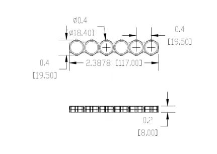 Cylindrical ABS 18650 Battery Holder 2 Cell 6P 10P 13P Size Black Color