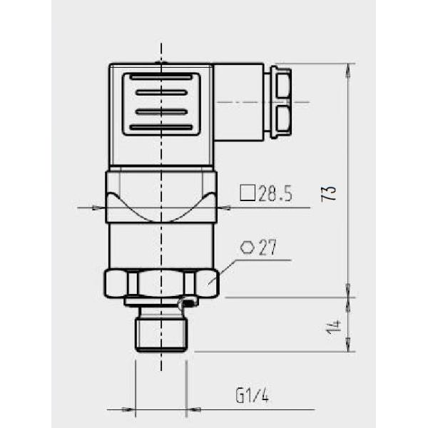 Reliable Performance Compact Pressure Transmitter 4~20mA Long Service Life