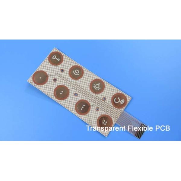 Flexible PCB Built on Transparent PET with Immersion Gold for Access Control Systems