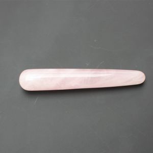 Acupuncture Pink Crystal Massage Stick Quartz Beauty Body Relaxation