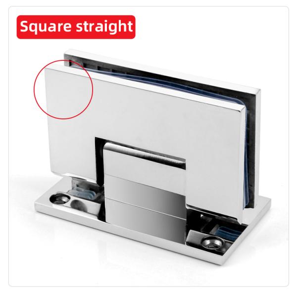 Brushed Nickel Finish Stainless Steel Shower Hinge and Glass Clamp Kit for Glass Door