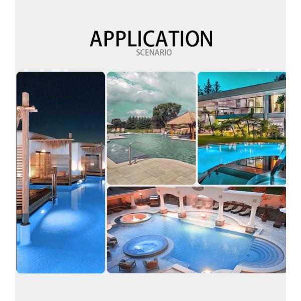 Garden UL Certificated Pool Light , IP68 Underwater RGB LED Lights Halogen PAR56