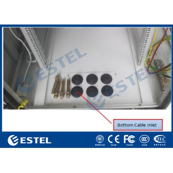 Fireproof Material IP55 Outdoor Telecom Cabinet Floor Mount One Front Door