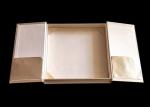 Golden Wedding Gift Packing Book Shaped Box With Ribbon Environmental ODM