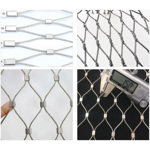 Stainless Steel Wire Rope Mesh Aviary Fencing X-Tend Flexible Wire Cable Mesh For Zoo Animal