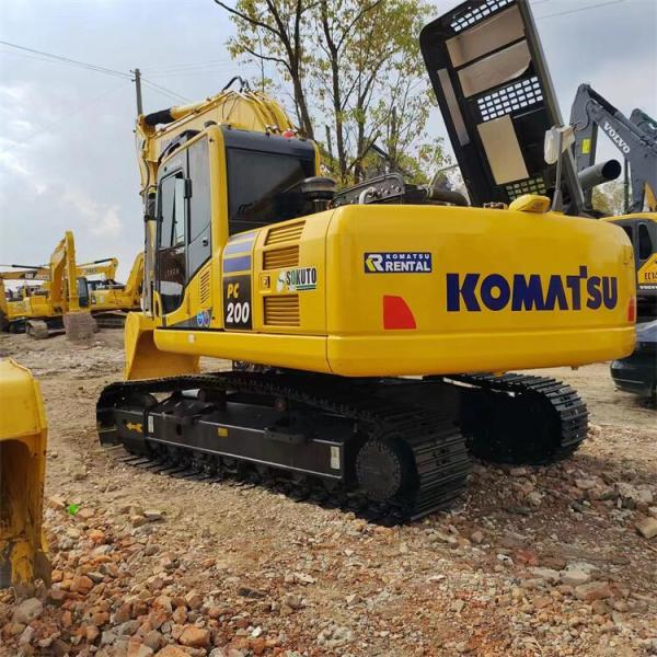 Used Komatsu PC200-7 Crawler Excavator 0.8m3 Bucket Capacity 20000 KG Machine Weight